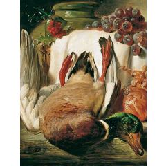 Still Life with Dead Game Painting Reproduction