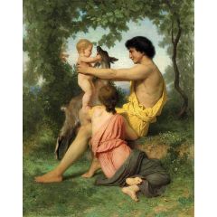 Idyll, Family from Antiquity, large version, also known as Idylle: famille antique Painting Reproduction