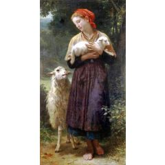 The Newborn Lamb Painting Reproduction