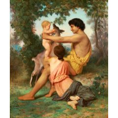 Idyll, Family from Antiquity (small version) Painting Reproduction