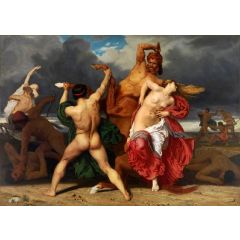 The Battle of the Centaurs and Lapithae Painting Reproduction