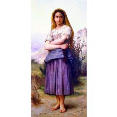 The Knitter Painting Reproduction