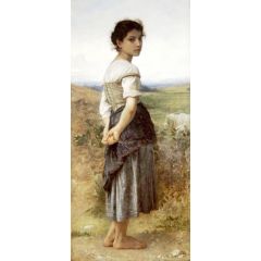 The Young Shepherdess Painting Reproduction
