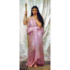 Young Priestess Painting Reproduction