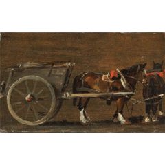 Horse and Cart (study for the Cart in ’Stour Valley and Dedham Village, 1814’) Painting Reproduction