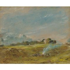 A Bonfire on Hampstead Heath Painting Reproduction