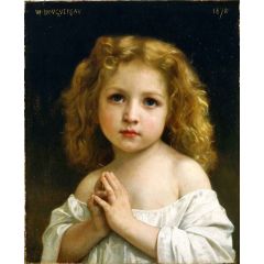 Little Girl Painting Reproduction