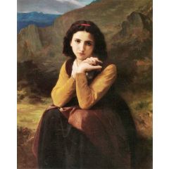 Mignon Thinking(also known as Mignon Pensive) Painting Reproduction