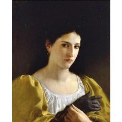 Lady with a Glove Painting Reproduction