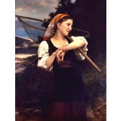 Fisherwoman Painting Reproduction