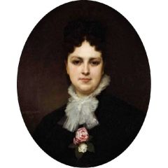 Portrait of Mrs. Addison Painting Reproduction