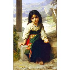 The Little Beggar Painting Reproduction