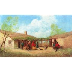 Mexican Jacales Painting Reproduction
