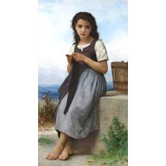 The Knitting Girl(also known as La Tricotteuse) Painting Reproduction
