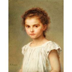 Portrait of a Girl Painting Reproduction