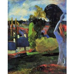 Farm in Brittany Painting Reproduction