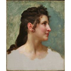 Study of a Woman’s Head Painting Reproduction