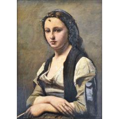 La femme a la perle, Woman with a Pearl Painting Reproduction