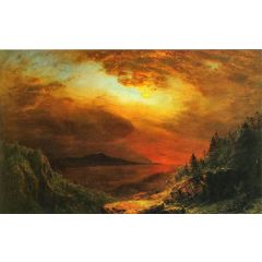 Twilight Mount Desert Island, Maine Painting Reproduction