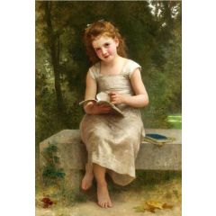 The Reading Girl Painting Reproduction