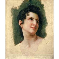 Study of a Woman’s Head Painting Reproduction