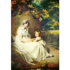 Lady Mary Templeton and Her Eldest Son Painting Reproduction
