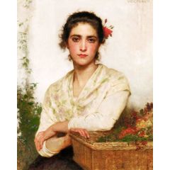 The Flower Seller Painting Reproduction