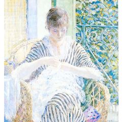 On the Balcony Painting Reproduction