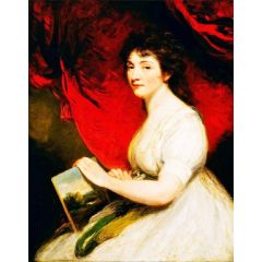 Miss Mary Linwood, Artist in Needlework Painting Reproduction