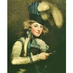Mrs Jordan as Hypolita in ’She Would and She Would Not’ Painting Reproduction