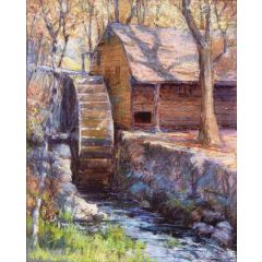 The Old Town Mill, New London, Connecticut Painting Reproduction