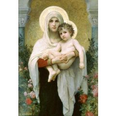 The Madonna of the Roses Painting Reproduction