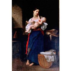First Strokes (large version)(also known as Premières caresses) Painting Reproduction