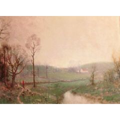 A Lane in the Hill Country Painting Reproduction
