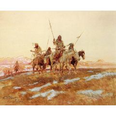 Piegan Hunting Party Painting Reproduction