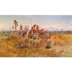 Navajo Trackers Painting Reproduction