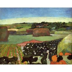 Haystacks in Britanny, also known as The Potato Field Painting Reproduction