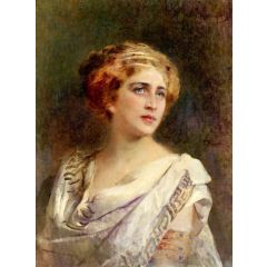 Roman Woman Painting Reproduction
