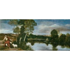 Landscape with Saint John the Baptist Painting Reproduction