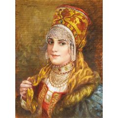 Portrait of a Girl Painting Reproduction