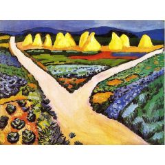 Vegetable Fields Painting Reproduction