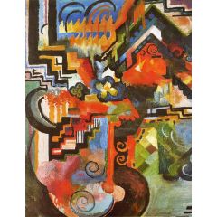 Colored Composition, also known as Homage to Johann Sebastian Bach Painting Reproduction