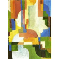 Colored Forms I Painting Reproduction