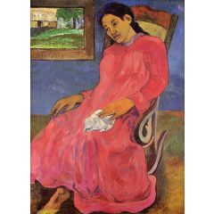 Faaturuma, also known as Melancholy Painting Reproduction