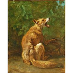 Fox in a Trap Painting Reproduction