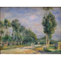 Route de Versailles à Louveciennes Painting Reproduction