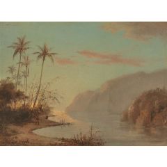 A Creek in Saint Thomas, Antilles Painting Reproduction