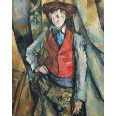 Boy in a Red Waistcoat Painting Reproduction
