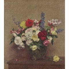 The Rosy Wealth of June Painting Reproduction