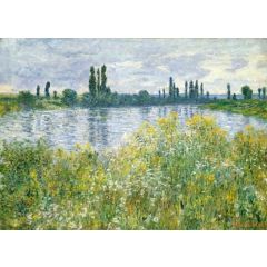 Banks of the Seine at Vétheuil Painting Reproduction